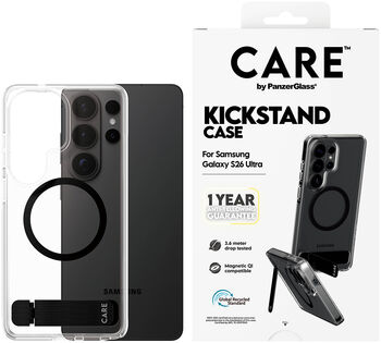 PanzerGlass Care Samsung S26 Ultra símahulstur með standi - Glært
