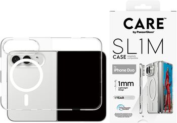 PanzerGlass CARE iPhone Duo SL1M MagSafe símahulstur - Glært