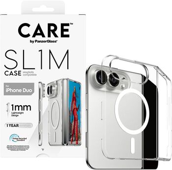 PanzerGlass CARE iPhone Duo SL1M MagSafe símahulstur - Glært