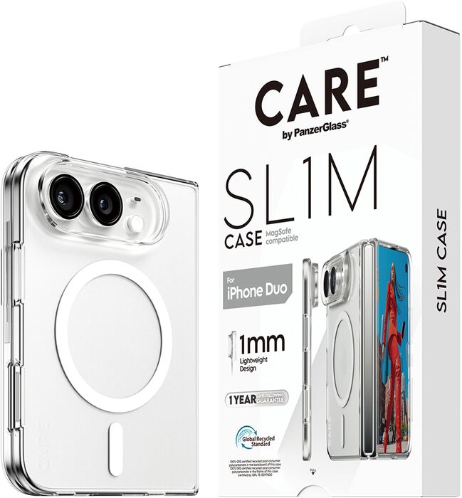 PanzerGlass CARE iPhone Duo SL1M MagSafe símahulstur - Glært