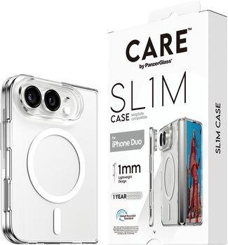 PanzerGlass CARE iPhone Duo SL1M MagSafe símahulstur - Glært