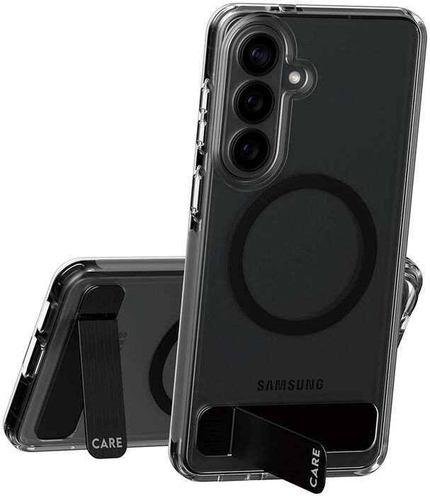 PanzerGlass Care Samsung S26+ símahulstur með standi - Glært