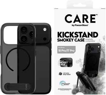 PanzerGlass CARE iPhone 18/17 Pro Kickstand MagSafe símahulstur - Svart