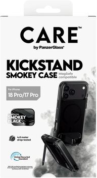 PanzerGlass CARE iPhone 18/17 Pro Kickstand MagSafe símahulstur - Svart