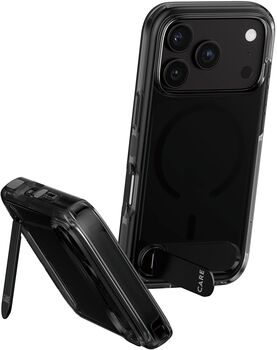PanzerGlass CARE iPhone 18/17 Pro Kickstand MagSafe símahulstur - Svart