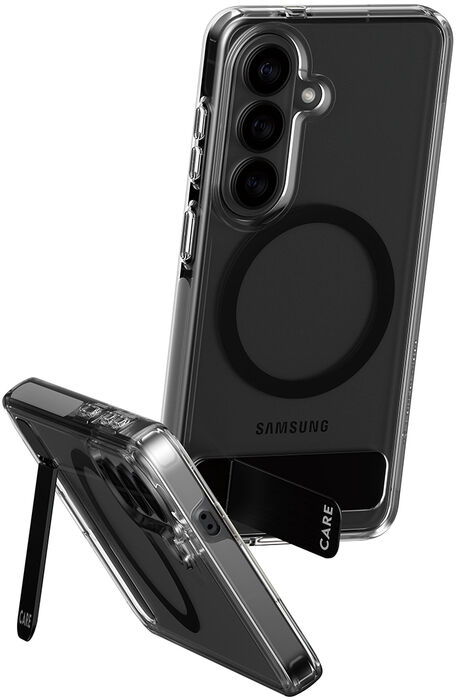 PanzerGlass Care Samsung S26 símahulstur með standi - Glært