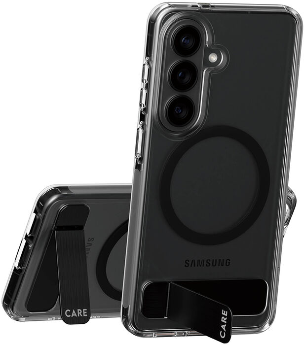 PanzerGlass Care Samsung S26 símahulstur með standi - Glært