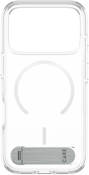 PanzerGlass CARE iPhone 18/17 Pro Kickstand MagSafe símahulstur - Glært