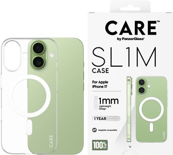 CARE iPhone 17 SL1M MagSafe símahulstur - Glært