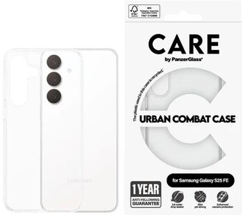 PanzerGlass Care Samsung S25 FE Urban Combat símahulstur - Glært