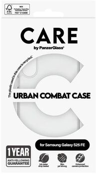 PanzerGlass Care Samsung S25 FE Urban Combat símahulstur - Glært