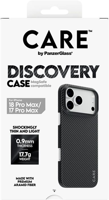 PanzerGlass CARE iPhone 18/17 Pro Max Discovery símahulstur - Svart