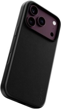PanzerGlass CARE iPhone 18/17 Pro vegan leður símahulstur - Svart