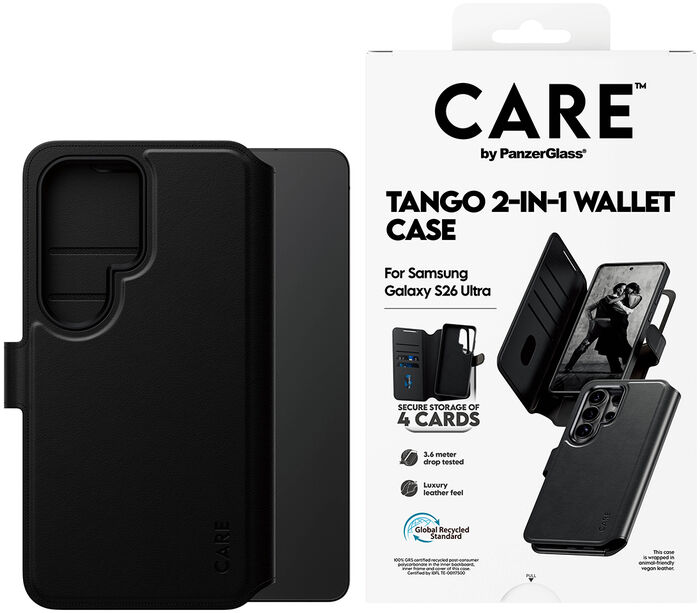 CARE Samsung Galaxy S26 Ultra Tango símaveski - Svart