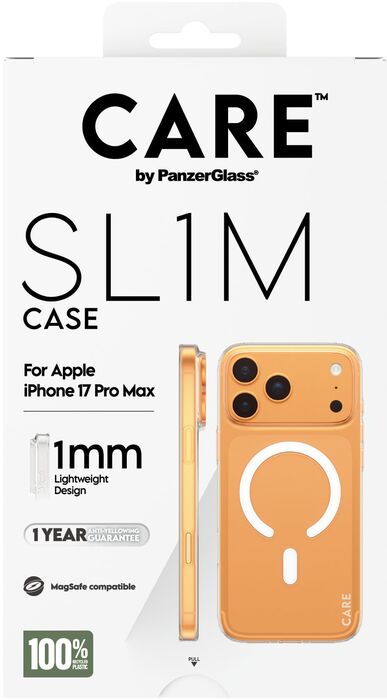 CARE iPhone 17 Pro Max SL1M MagSafe símahulstur - Glært
