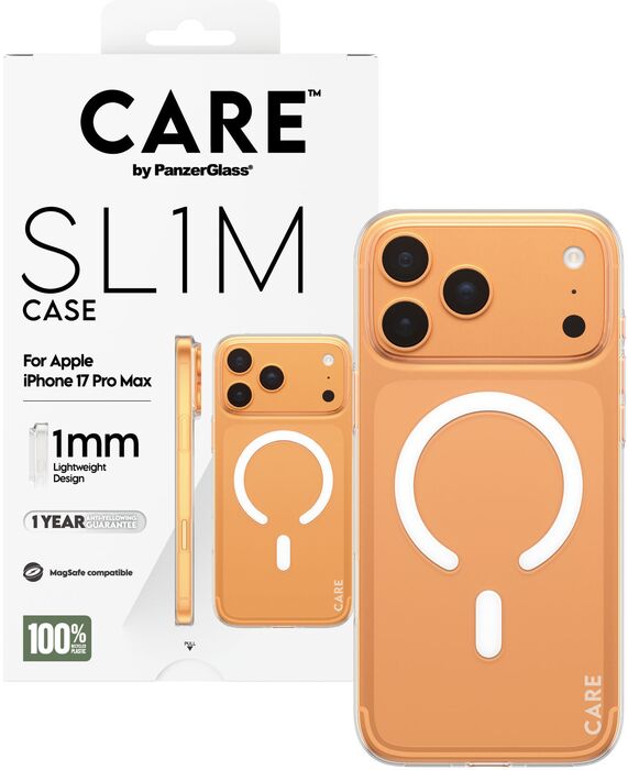 CARE iPhone 17 Pro Max SL1M MagSafe símahulstur - Glært