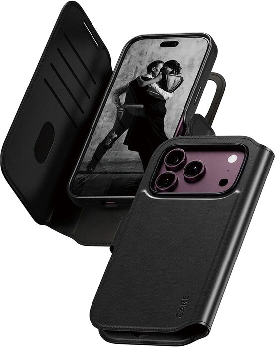 PanzerGlass CARE iPhone 18/17 Pro Tango símaveski - Svart
