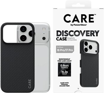 PanzerGlass CARE iPhone 18/17 Pro Discovery símahulstur - Svart
