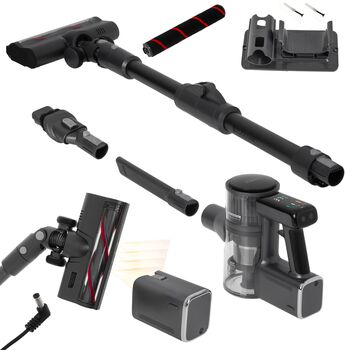 Camry 2-í-1 skaftryksuga 29,6 V