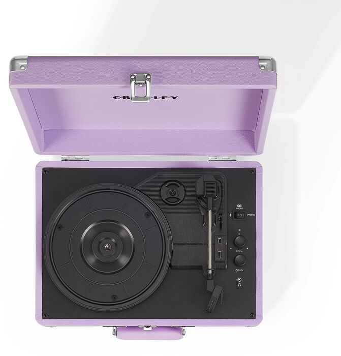 Crosley Cruiser Deluxe plötuspilari - Ljósfjólublár