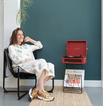 Crosley Voyager plötuspilari - Rauður