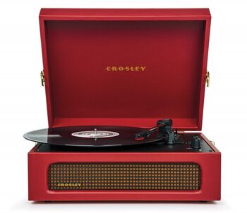 Crosley Voyager plötuspilari - Rauður