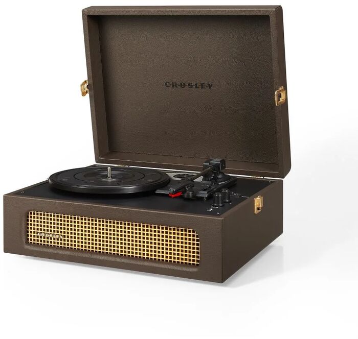 Crosley Voyager plötuspilari - Dökkbrúnn