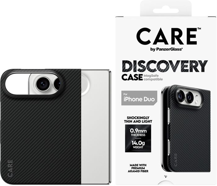 PanzerGlass CARE iPhone Duo Discovery símahulstur - Svart