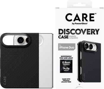 PanzerGlass CARE iPhone Duo Discovery símahulstur - Svart