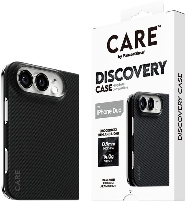 PanzerGlass CARE iPhone Duo Discovery símahulstur - Svart