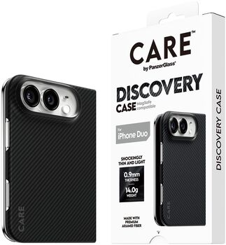 PanzerGlass CARE iPhone Duo Discovery símahulstur - Svart