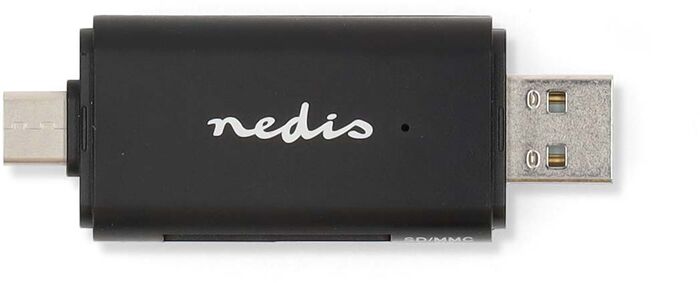 Nedis USB-A og USB-C minniskortalesari