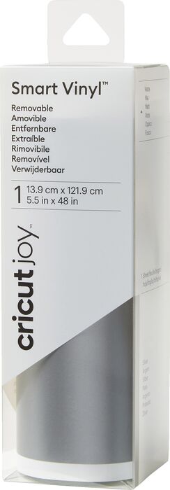 Cricut Joy fjarlæganlegur Smart Vinyl 14x122 cm - Silfur