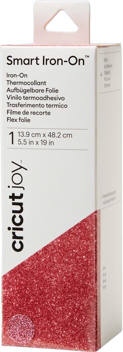 Cricut Smart Joy Iron-On 14x60 cm - Bleikt með glimmer