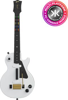 CRKD Gibson Les Paul Pro leikjagítar - Hvítur