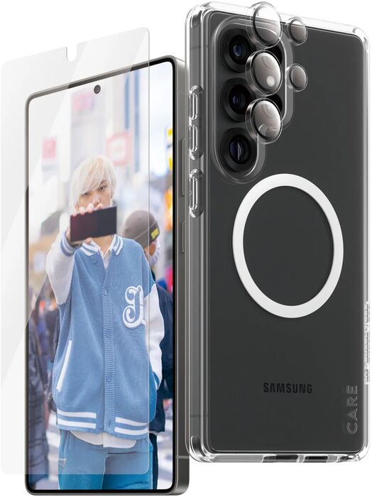 PanzerGlass Care Samsung S25 Ultra 3-í-1 pakki