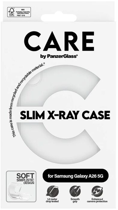 PanzerGlass Care Samsung A26 X-Ray símahulstur - Glært