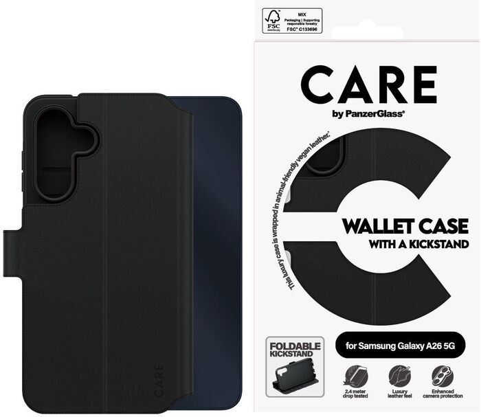 PanzerGlass Care Samsung Galaxy A26 símaveski - Svart