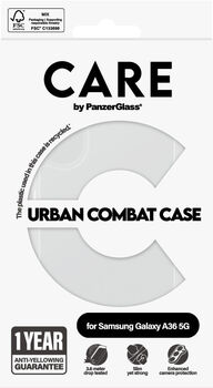 Product image not available for PanzerGlass Care Samsung Galaxy A36 Urban Combat símahulstur - Glært