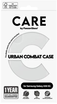 Panzerglass Care Samsung A56 Urban Combat símahulstur - Glært