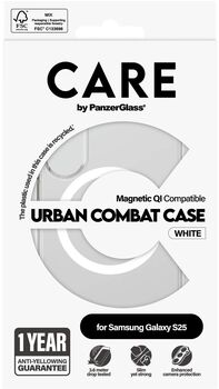 PanzerGlass Care Samsung S25 Urban Combat símahulstur - Glært