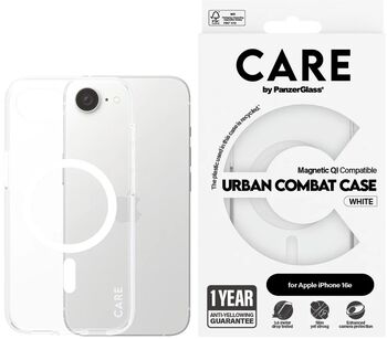 PanzerGlass Care iPhone 16E Urban Combat hulstur - Glært