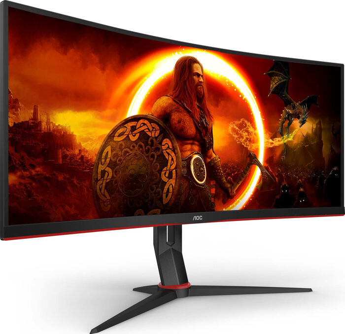 AOC 34" CU34G2XP VA 180 Hz boginn leikjaskjár
