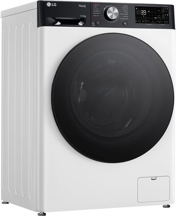 LG þvottavél og þurrkari CV94E7S2BA - Hvít