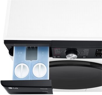 LG þvottavél og þurrkari CV94E7S2BA - Hvít