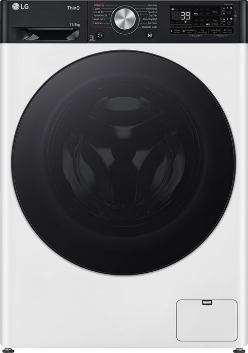 LG þvottavél og þurrkari CV94E7S2BA - Hvít