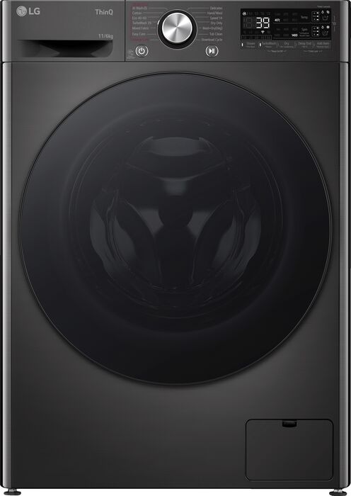 LG þvottavél og þurrkari CV94E7S2QA - Svört