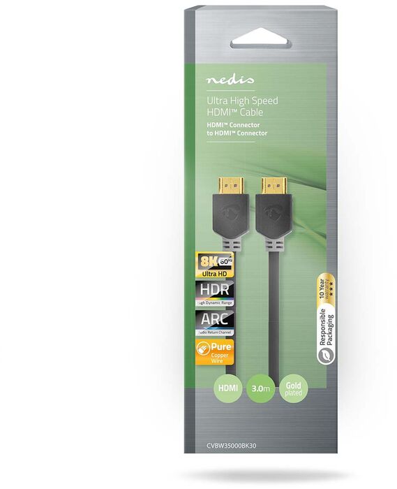 Nedis HDMI í HDMI snúra - 3 metrar