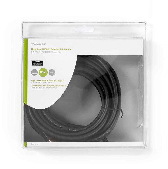Nedis HDMI í HDMI snúra með Ethernet - 10 metrar