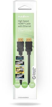Nedis HDMI í HDMI snúra - 0,5 metrar